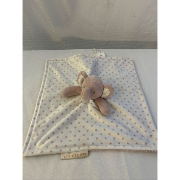 Baby and Beyond elephant blankie lovey mauve stars - Picture 1 of 7